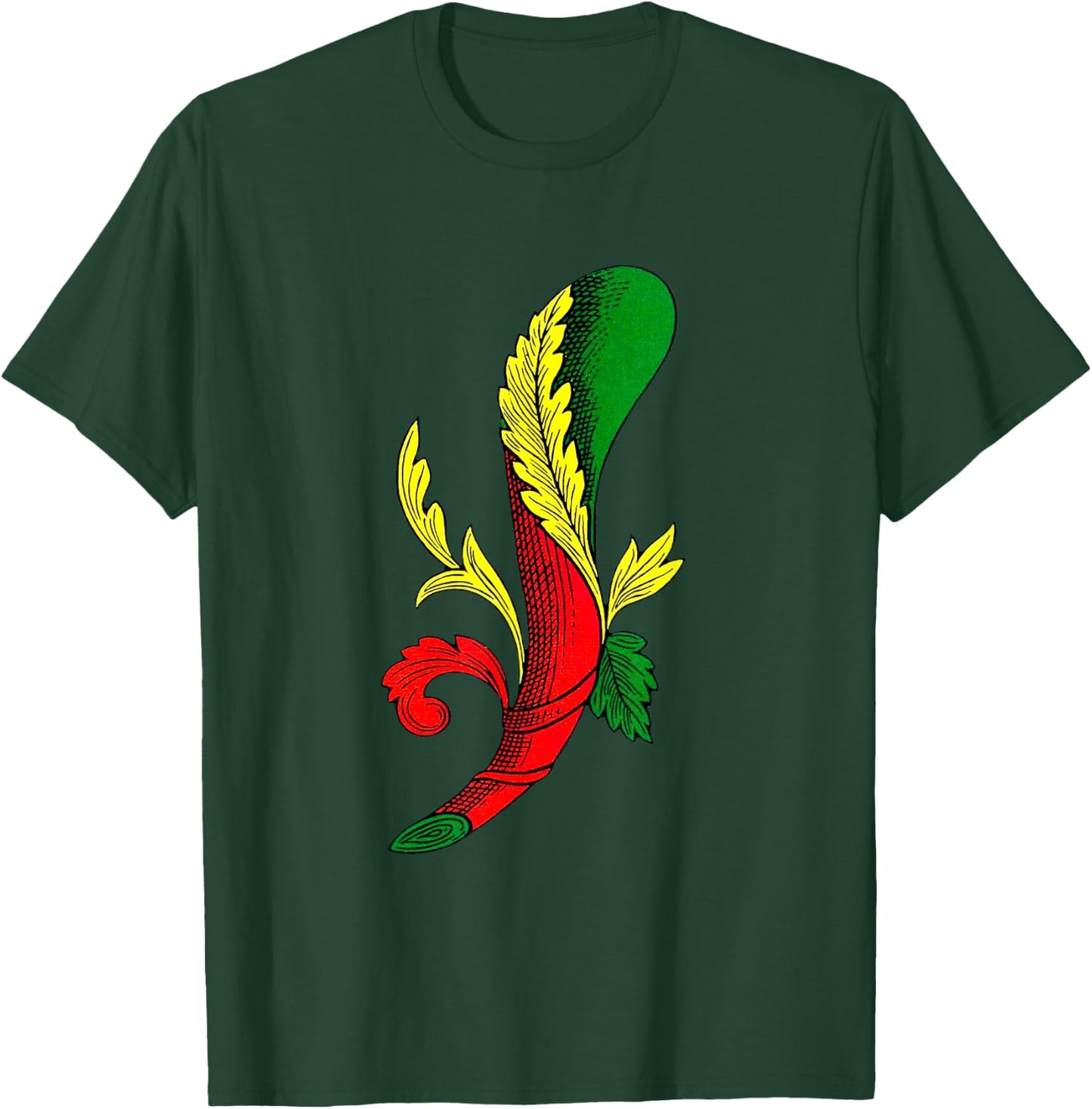 Ace of Clubs [Neapolitan Cards] Italian Playing Cards T-Shirt - T-Shirt | Forest