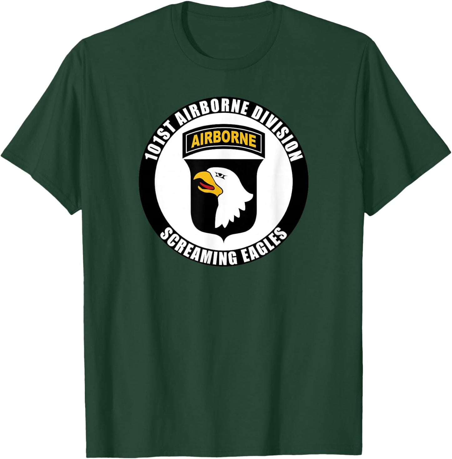 101st Airborne Division Famous Motto Military Veteran T-Shirt - T-Shirt | Forest