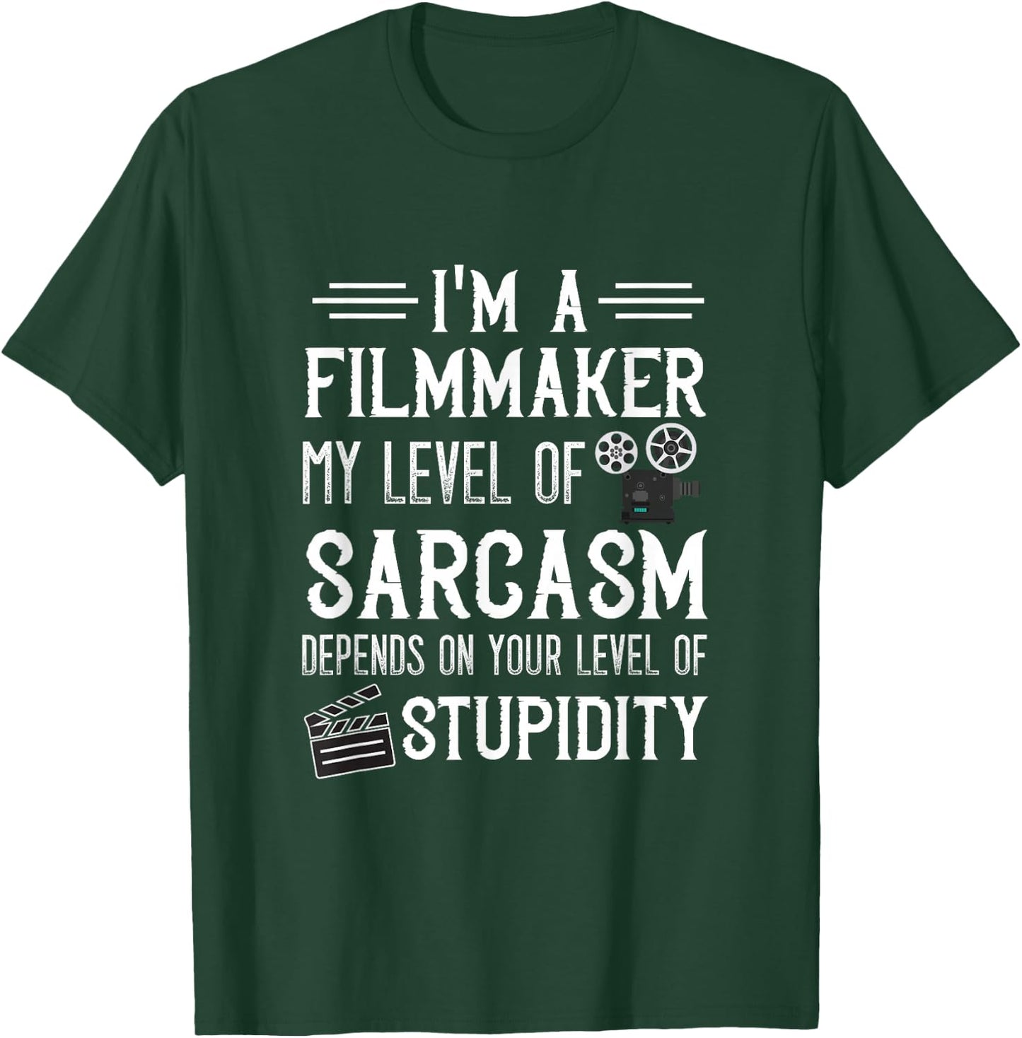 Filmmaker Sarcasm Cinematographer Film Director Filmmaking T-Shirt - T-Shirt | Forest