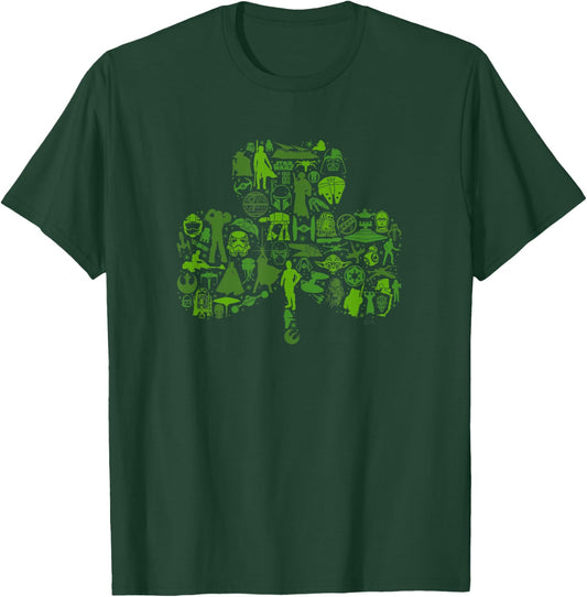 Star Wars Green Shamrock St. Patrick’s Day T-Shirt - T-Shirt | Forest