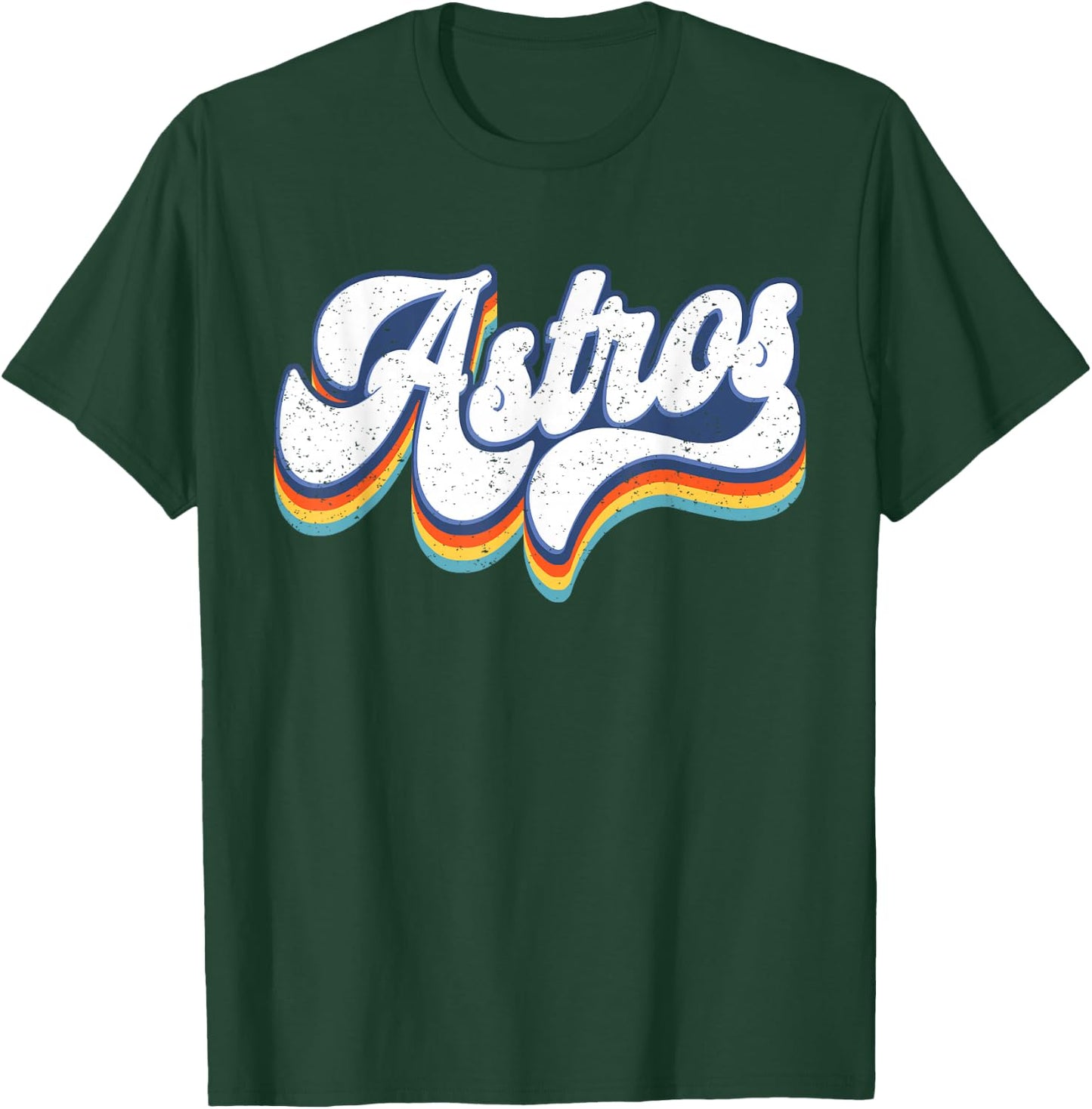 Vintage Astros Retro Style 70s 80s First Name T-Shirt - T-Shirt | Forest
