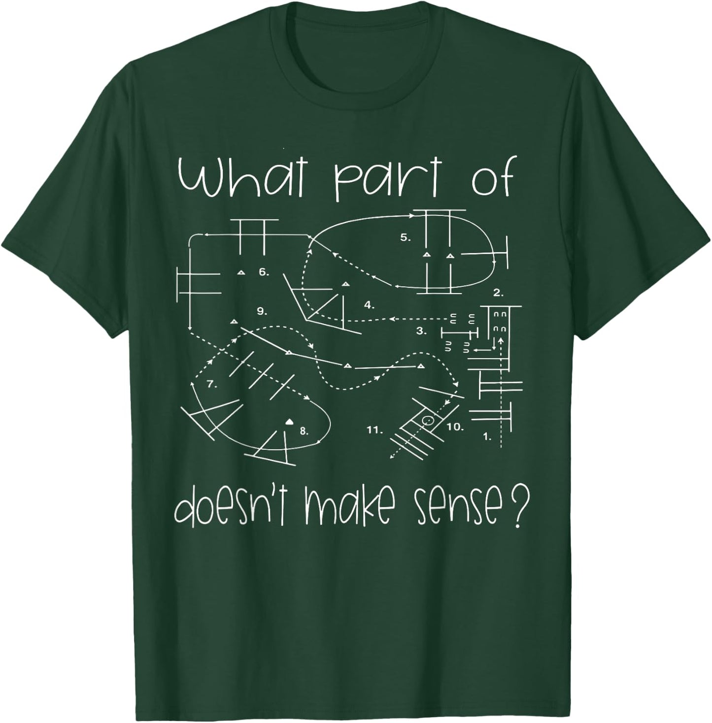 What Part Of Doesn't Make Sense Funny Horse exercises T-Shirt - T-Shirt | Forest