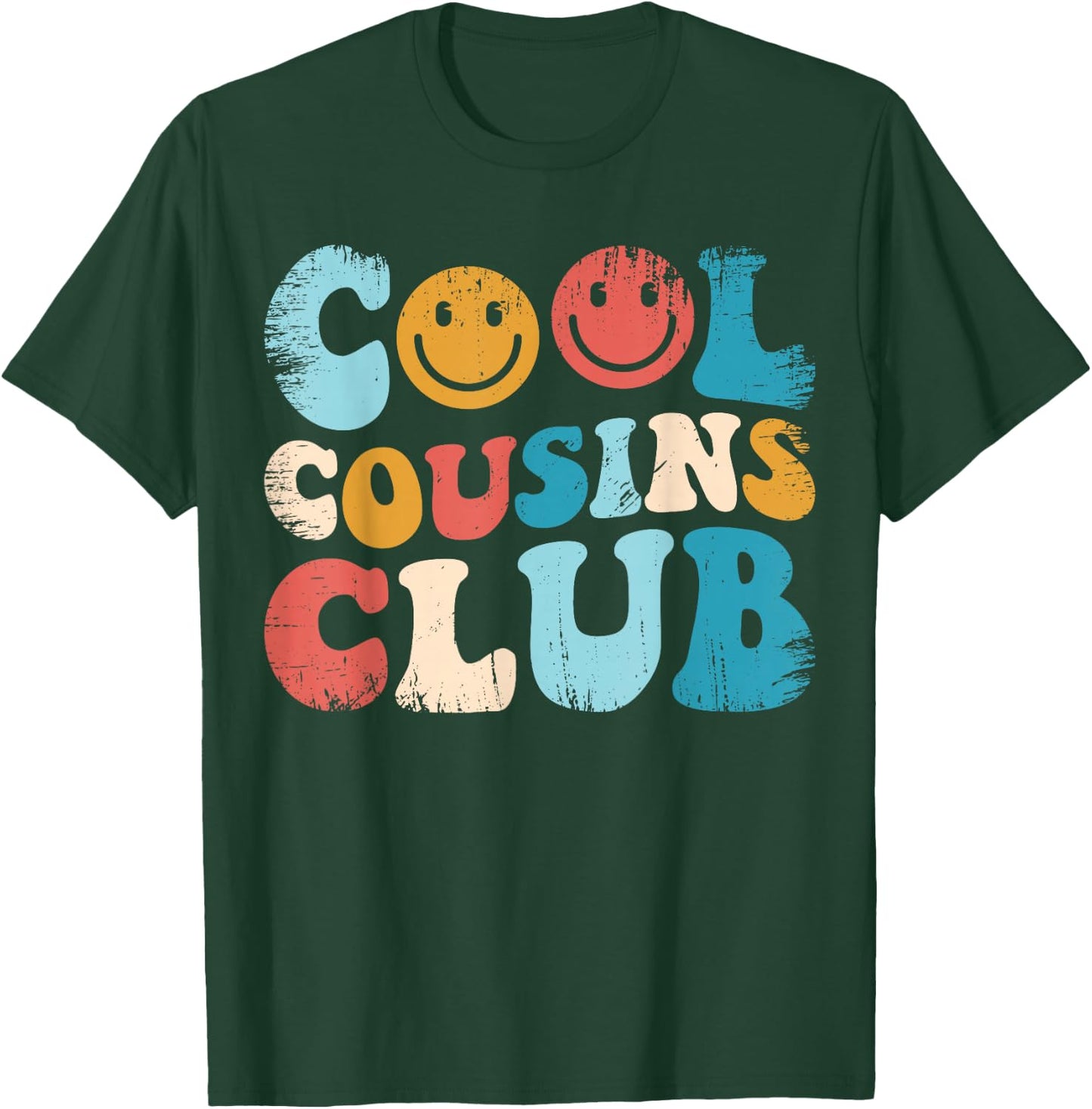 Cool Cousins Club, Funny Cousin Crew Kids Boys Girls T-Shirt - T-Shirt | Forest
