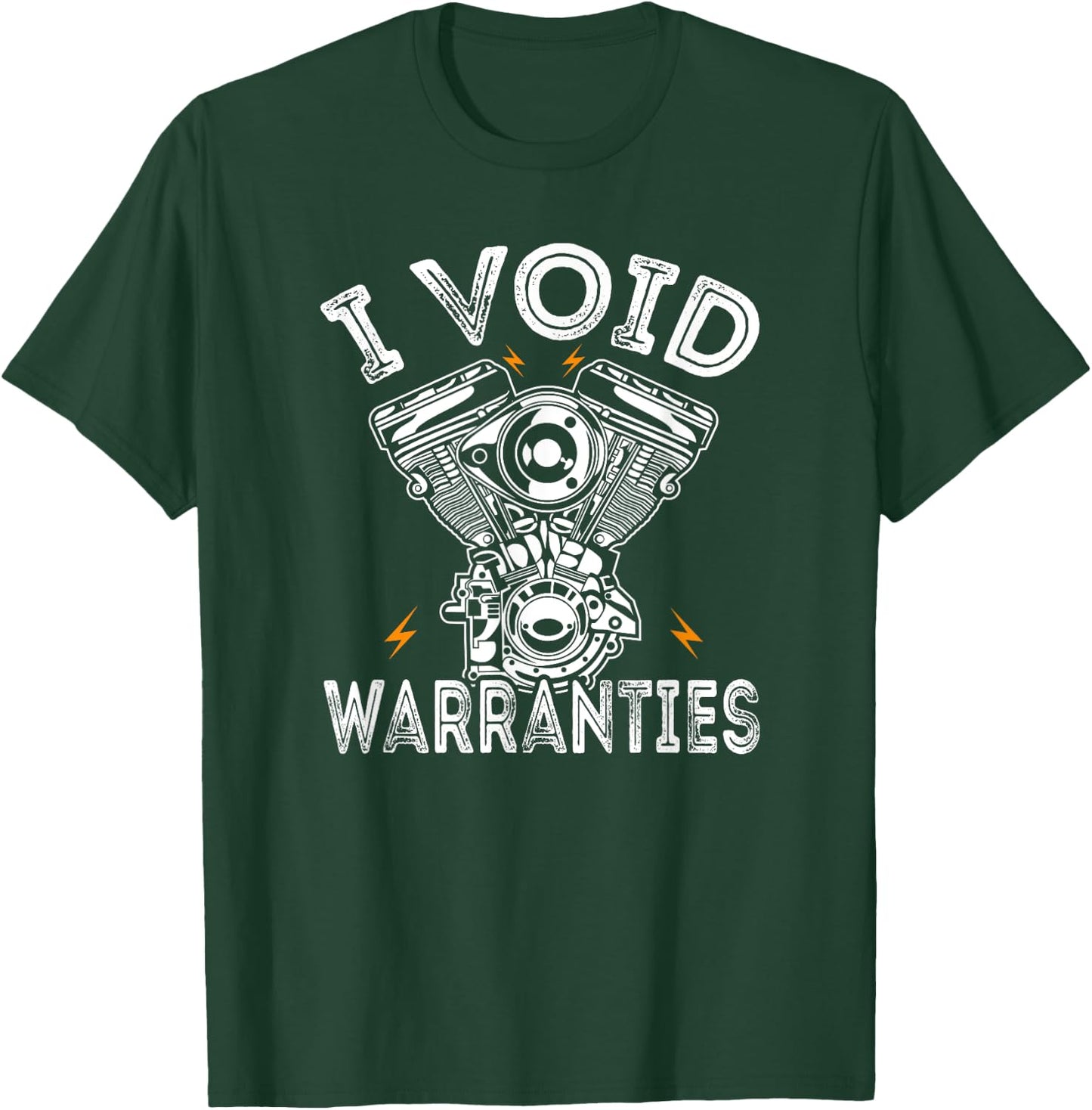 Funny I Void Warranties Motorcycle T-Shirt - T-Shirt | Forest