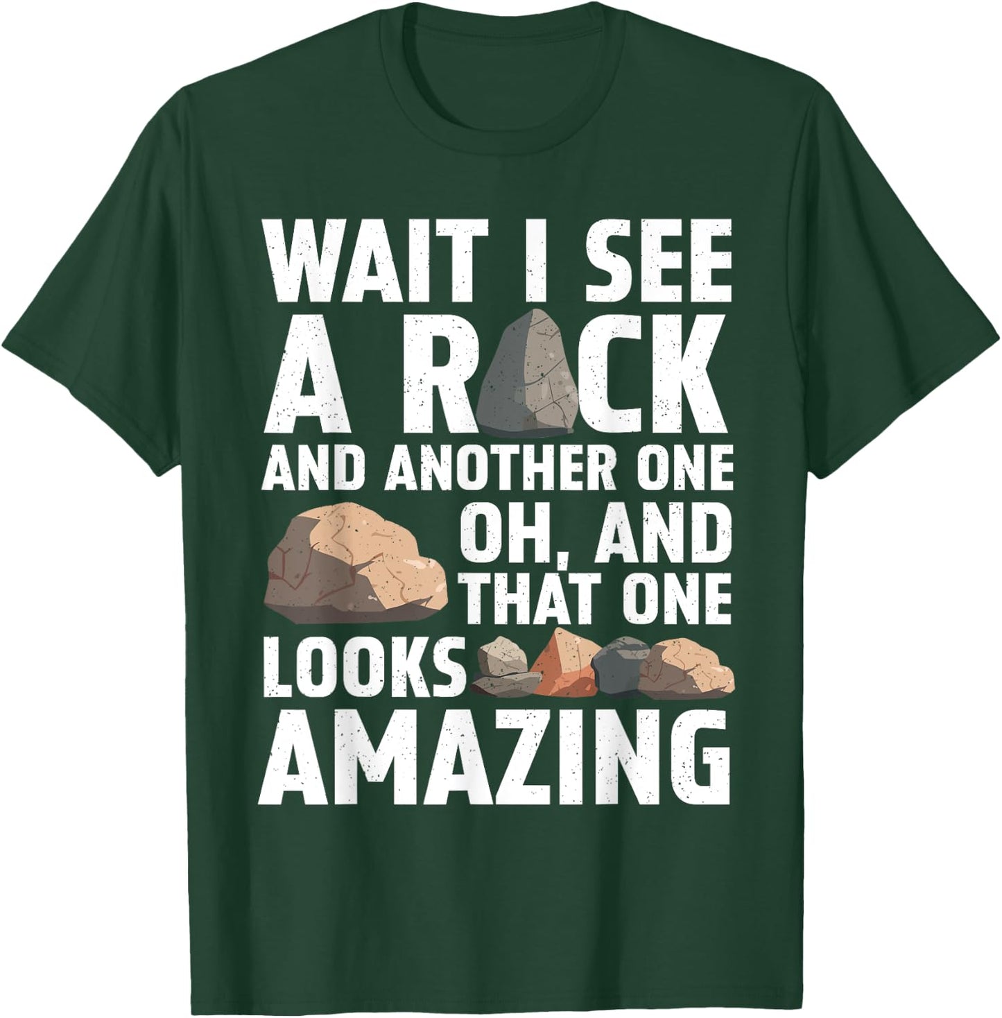 Funny Rock Collector Art Women Kids Geology Lover T-Shirt - T-Shirt | Forest