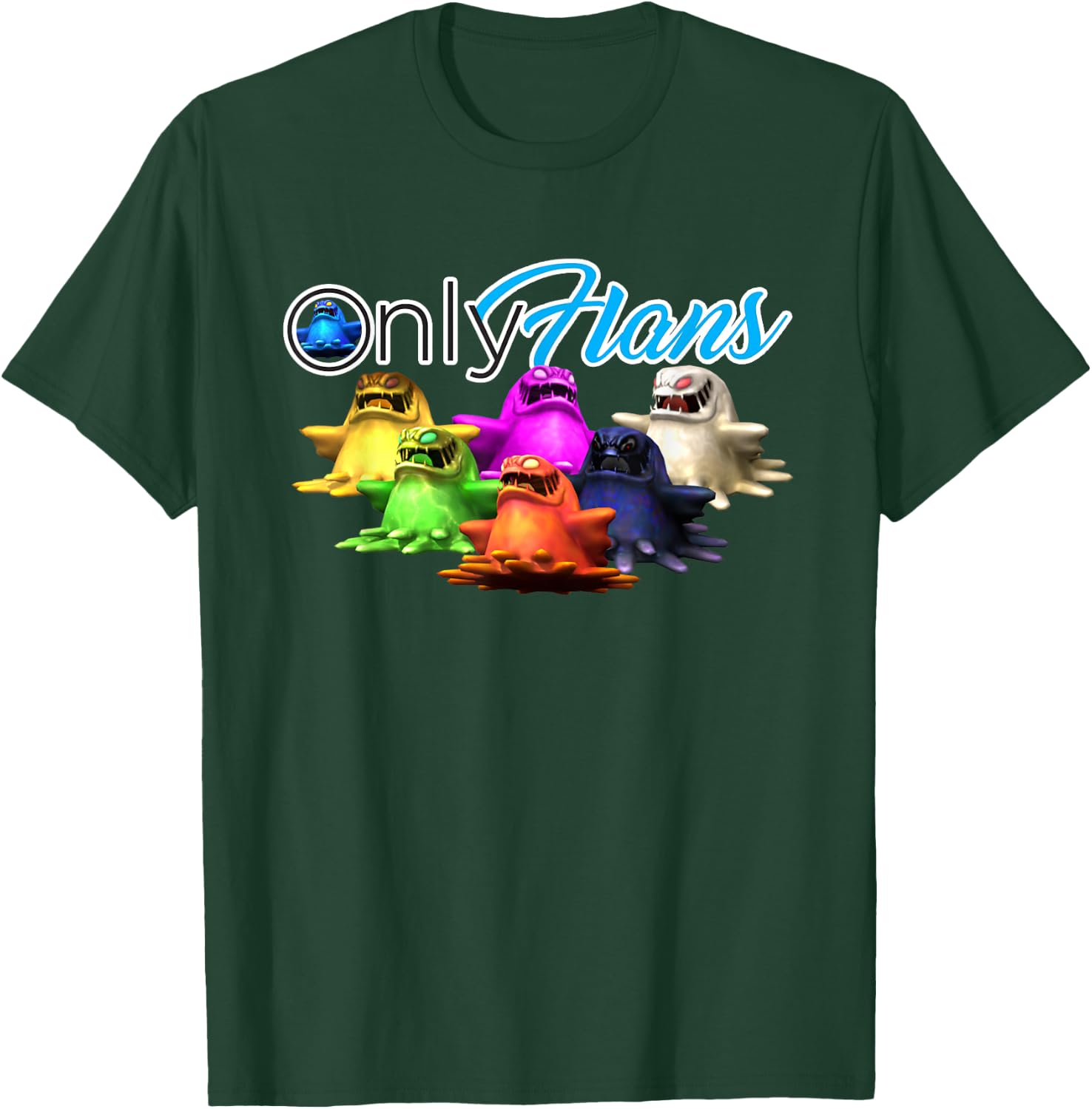 Funny Onlyflans Meme Fantasy T-Shirt - T-Shirt | Forest