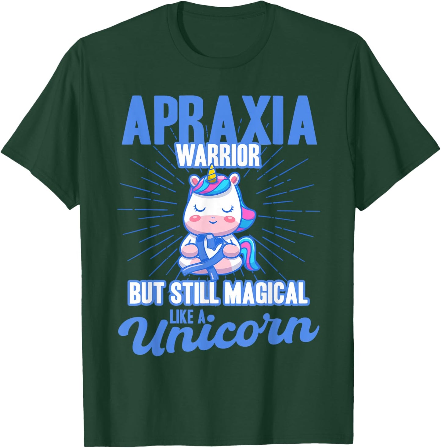 Magical Like A Unicorn Apraxia Awareness T-Shirt - T-Shirt | Forest
