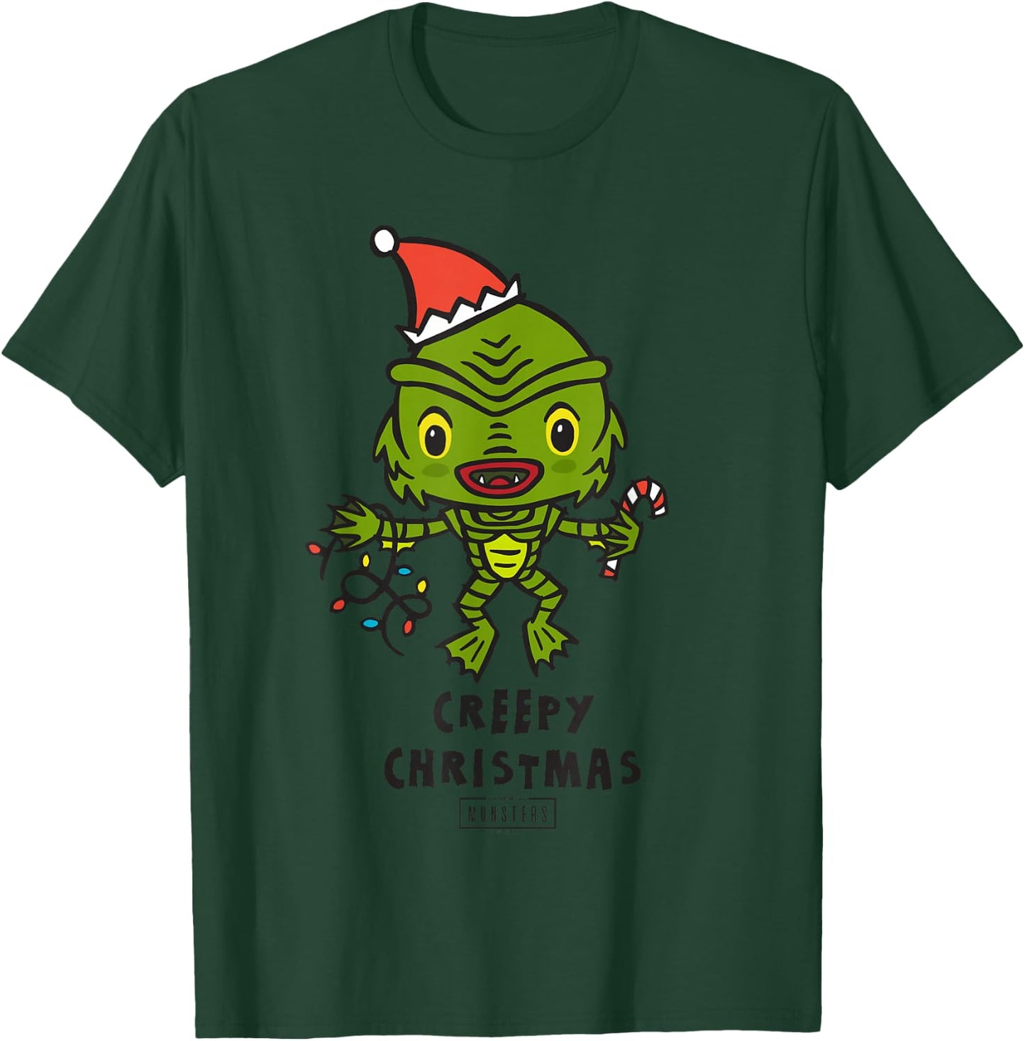 Universal Monsters Creature from the Black Lagoon Christmas T-Shirt - T-Shirt | Forest