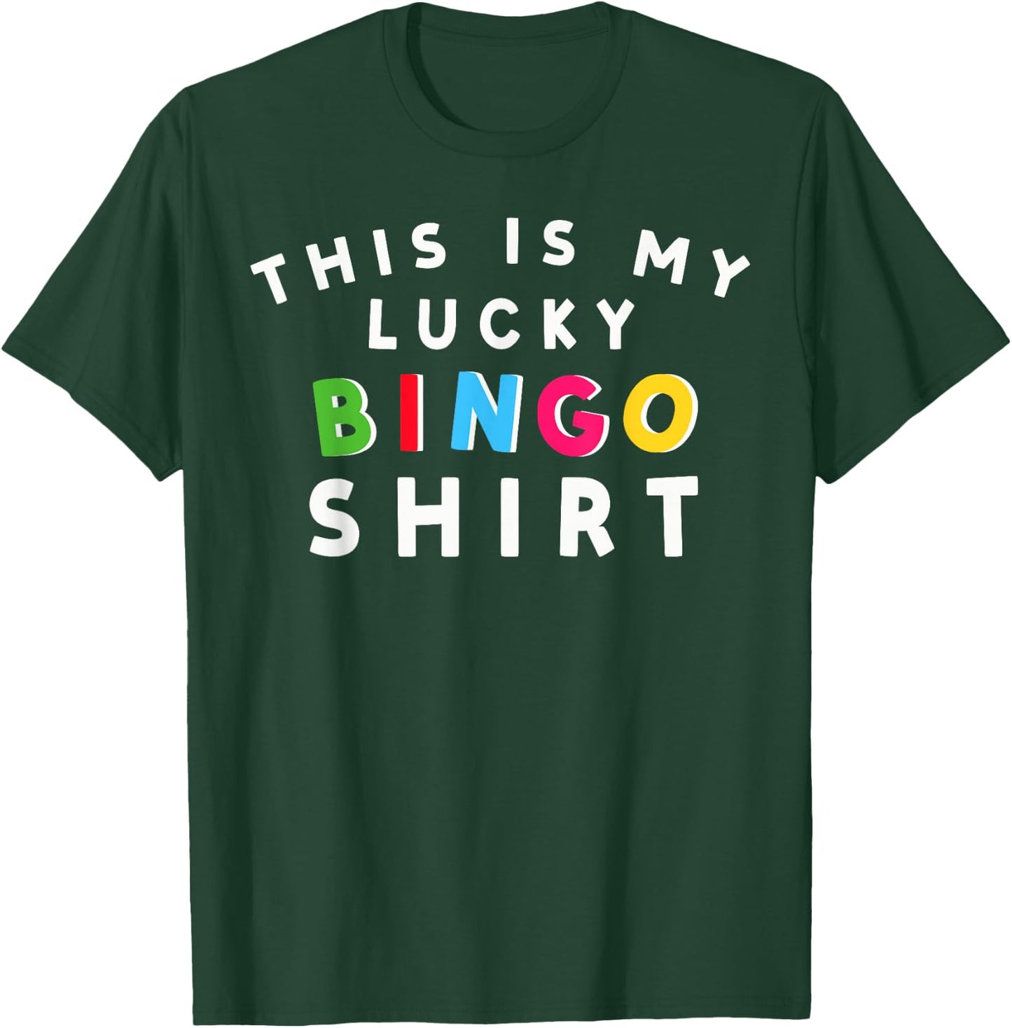 This is My Lucky Bingo Shirt Gambling Bingo Player Bingo T-Shirt - T-Shirt | Forest