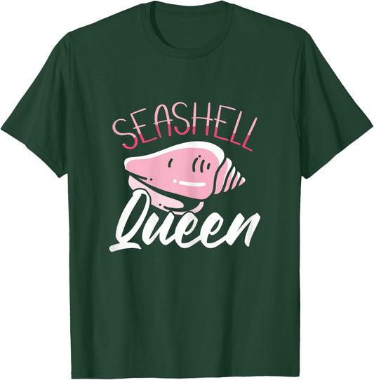 Seashell Queen Shelling Seashell Collecting T-Shirt - T-Shirt | Forest