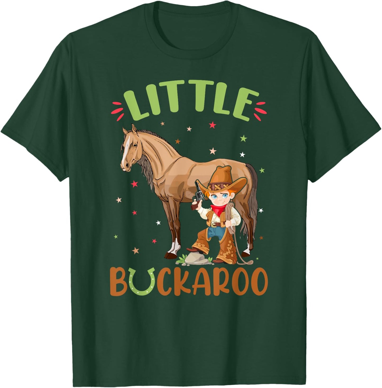 Cowboy Western Little Buckaroo Cowboy Costume T-Shirt - T-Shirt | Forest