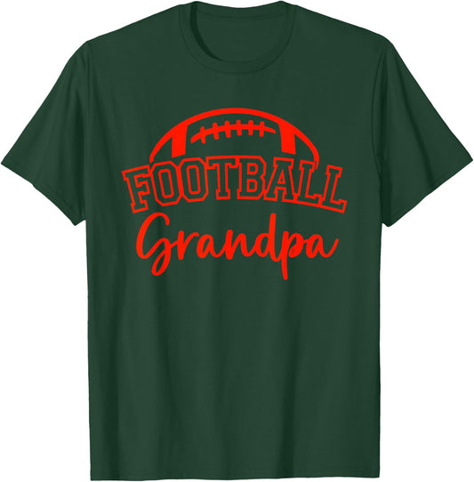 Football Grandpa Matching Family Football T-Shirt - T-Shirt | Forest