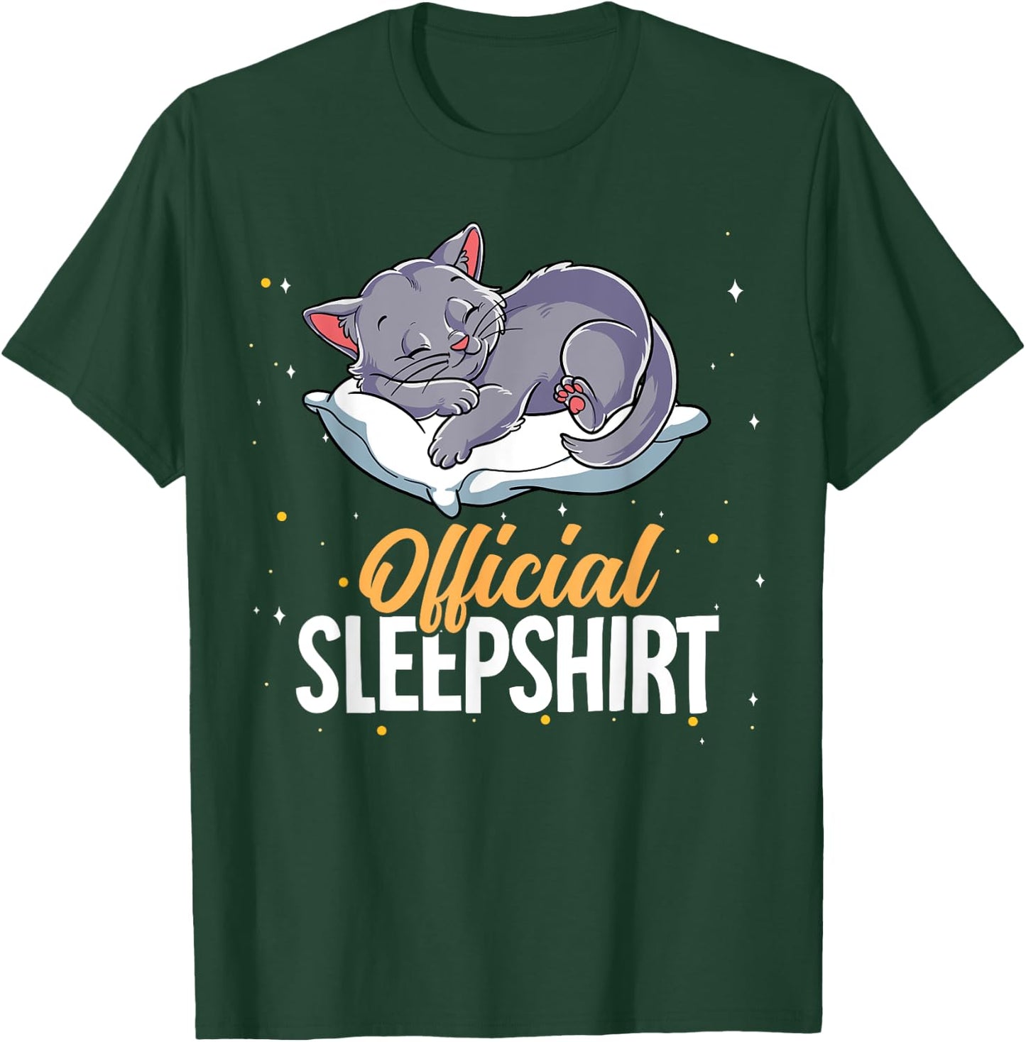 Sleeping Cat Official Sleepshirt T-Shirt - T-Shirt | Forest