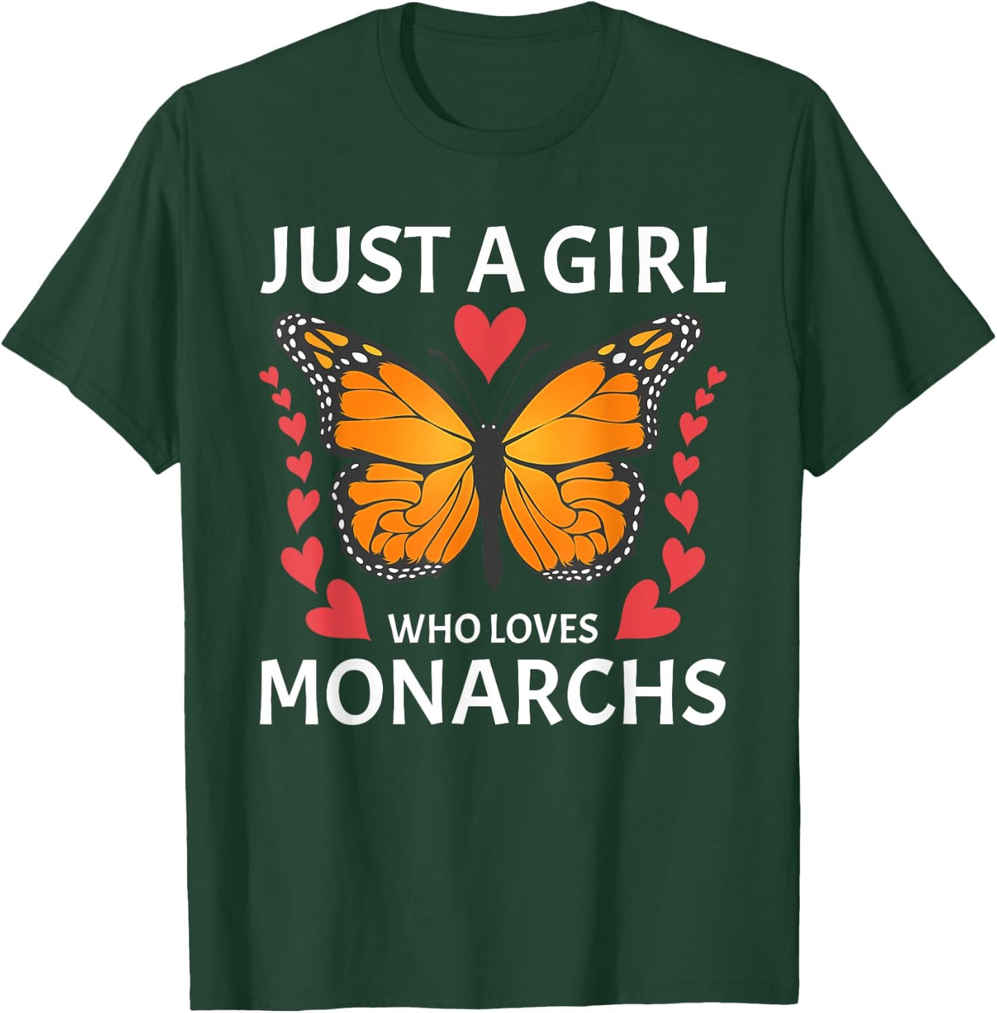 Funny Monarch Butterfly Art Girls Butterfly Lover T-Shirt - T-Shirt | Forest