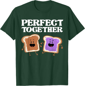 Miftees Besties Perfect Together Peanut Butter and Jelly T-Shirt - T-Shirt | Forest