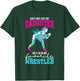 Cute Wrestling Daughter Favorite Wrestler Dad Mom T-Shirt - T-Shirt | Forest