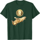 Gold Soccer Ball-Retro Vintage Style Soccer Player Cleats T-Shirt - T-Shirt | Forest