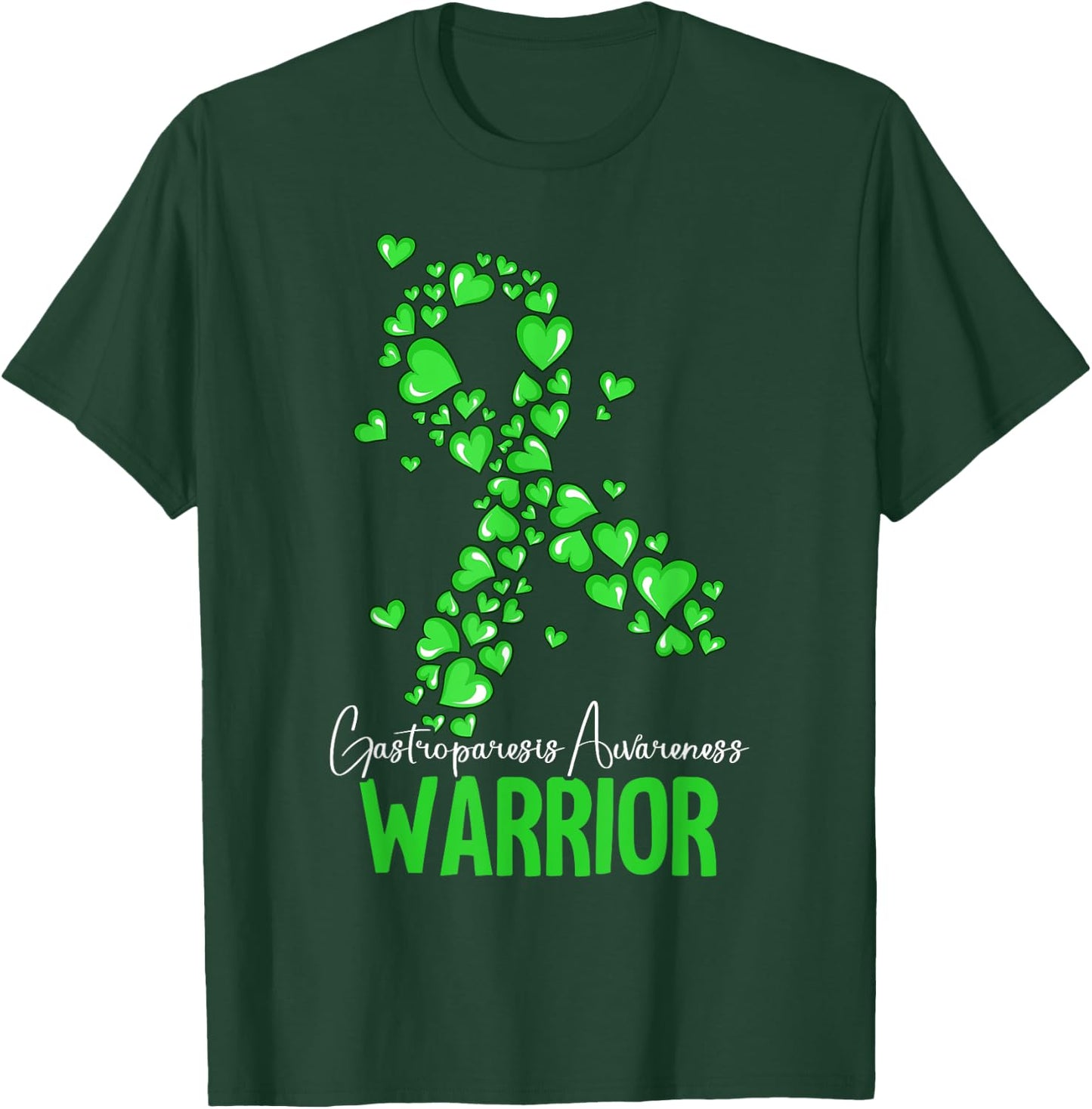 Warrior Gastroparesis Awareness T-Shirt - T-Shirt | Forest