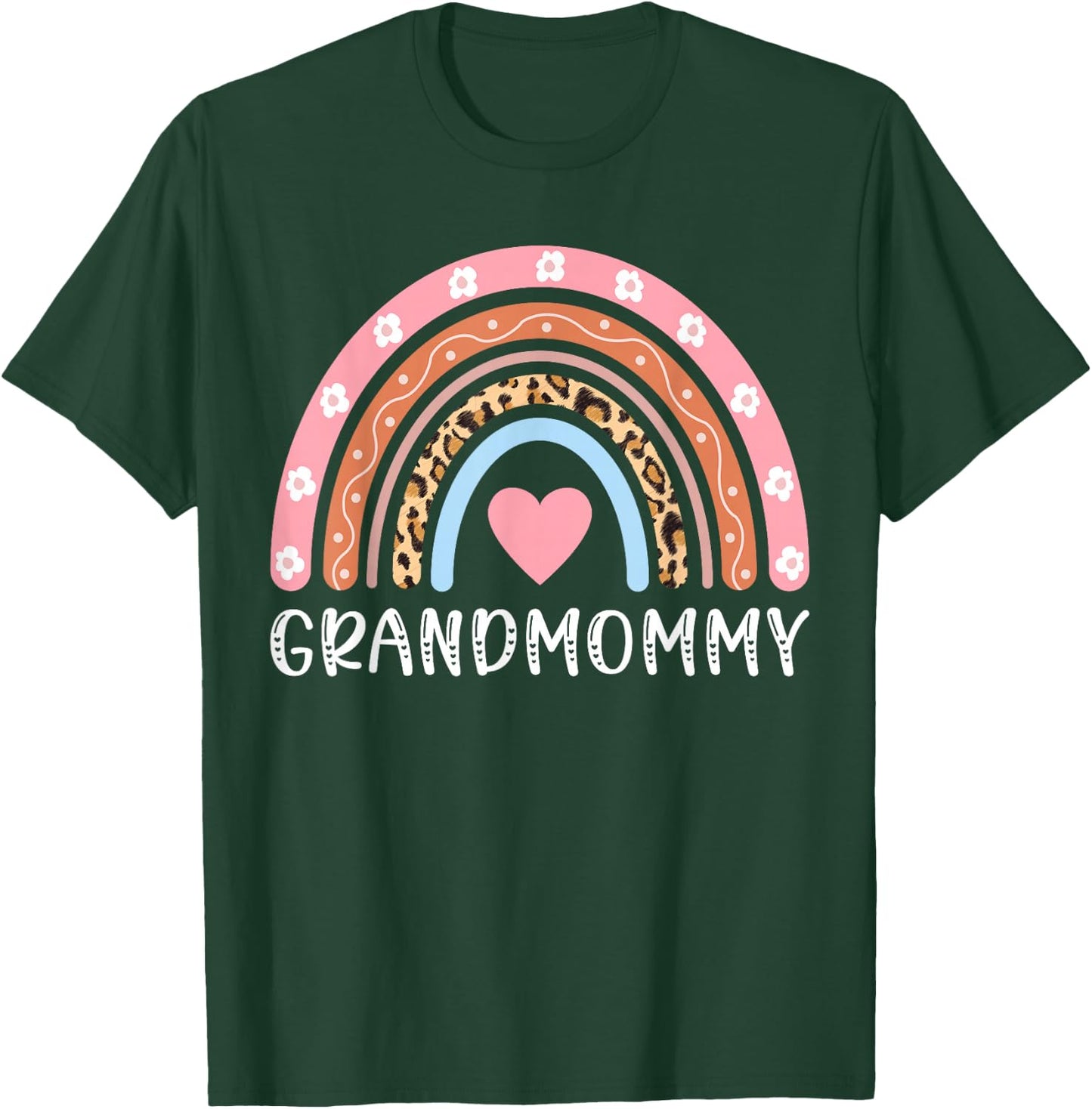 Grandmommy Grandma Rainbow Grandmommy Grandmother T-Shirt - T-Shirt | Forest
