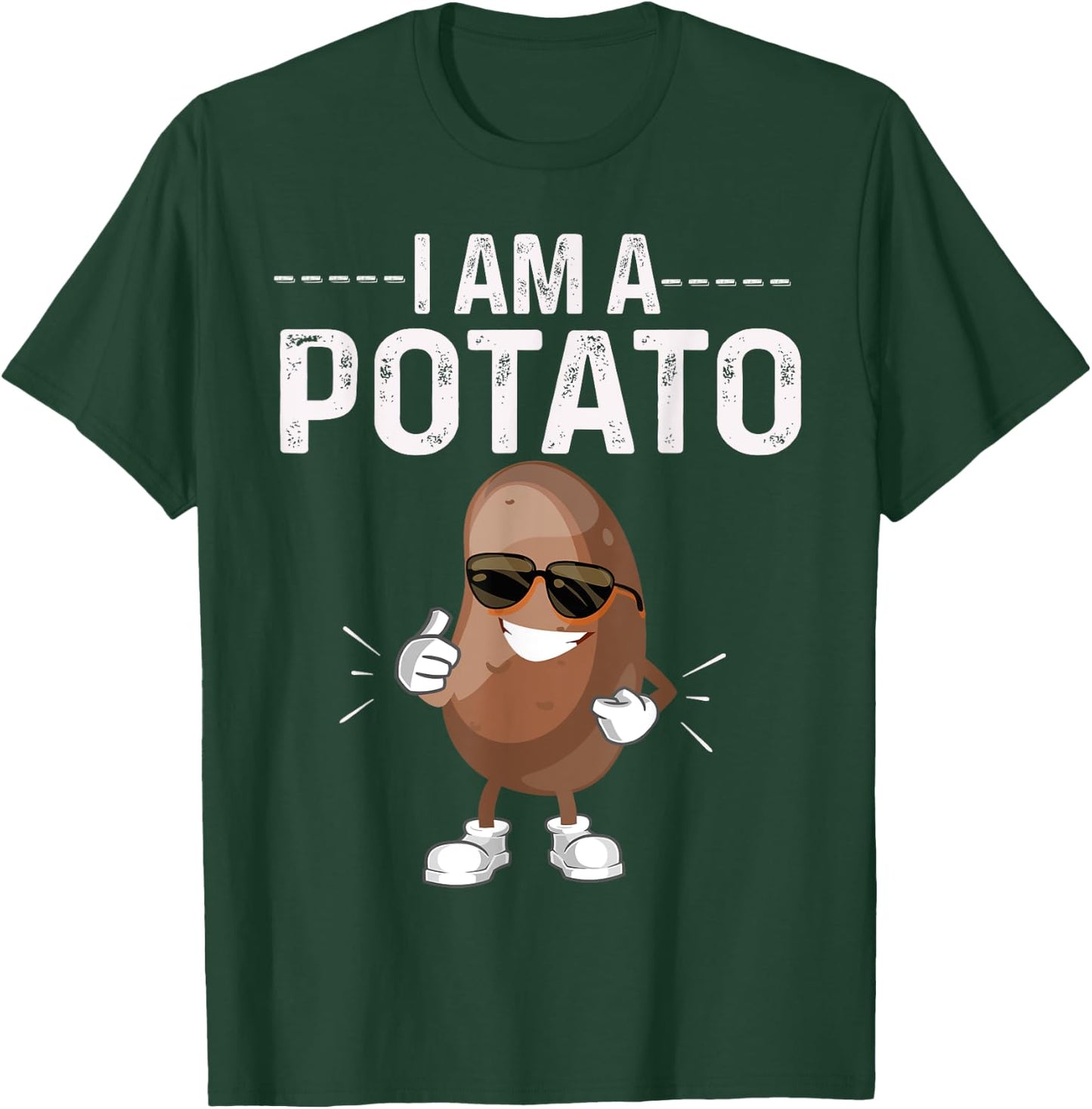 I Am A Potato Halloween Costume Funny Potato Vegetable T-Shirt - T-Shirt | Forest