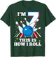 7th Birthday Bowling I'm 7 This Is How I Roll Funny B-Day T-Shirt - T-Shirt | Forest