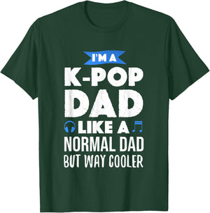 K-Pop Dad Korean Music Lover Gift T-Shirt - T-Shirt | Forest