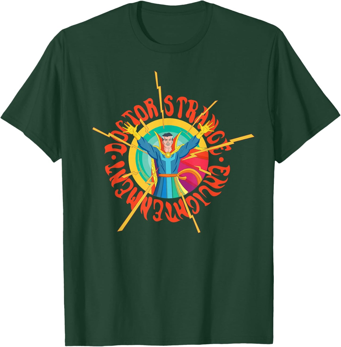 Marvel Doctor Strange Enlightenment Magic Circle Comic T-Shirt - T-Shirt | Forest