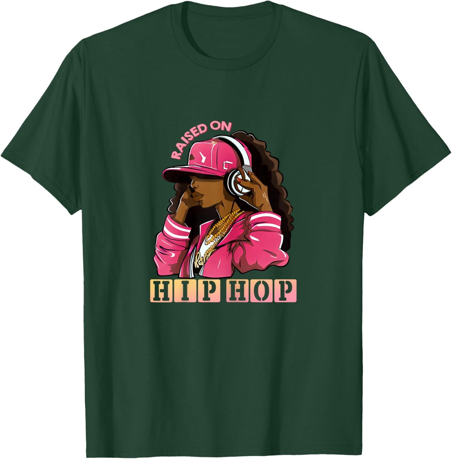 RAISED ON HIP HOP Fashion Old School Hip Hop T-Shirt - T-Shirt | Forest