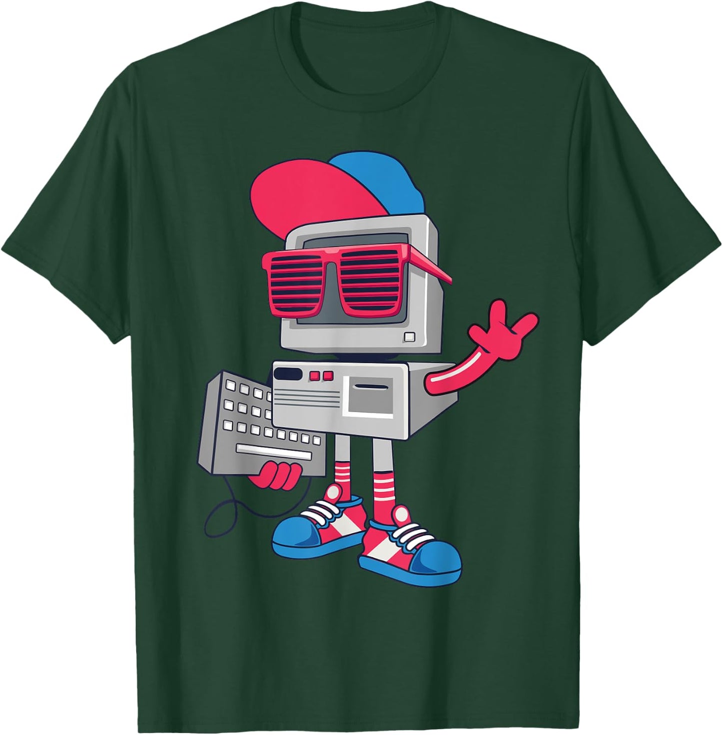Cool Robot Design Funny Kids Boys Girls Robotics Bot Lovers T-Shirt - T-Shirt | Forest
