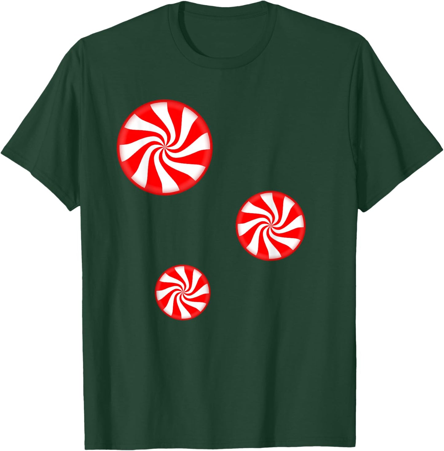 Peppermint Christmas Candy T-Shirt - T-Shirt | Forest