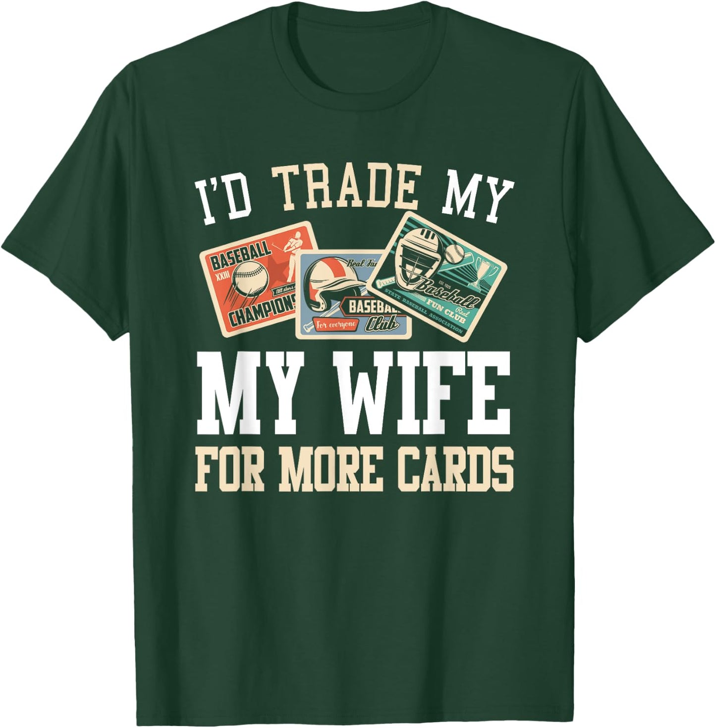 Baseball Card Collector T-Shirt - T-Shirt | Forest