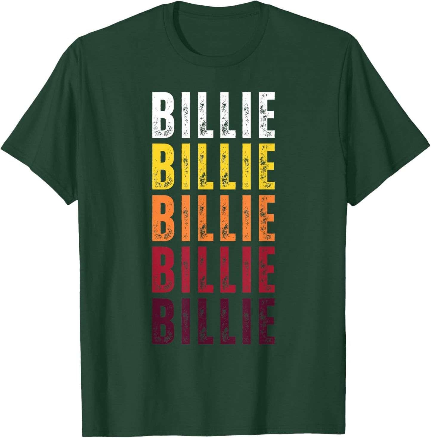 Personalized Name Billie Vintage Billie T-Shirt - T-Shirt | Forest