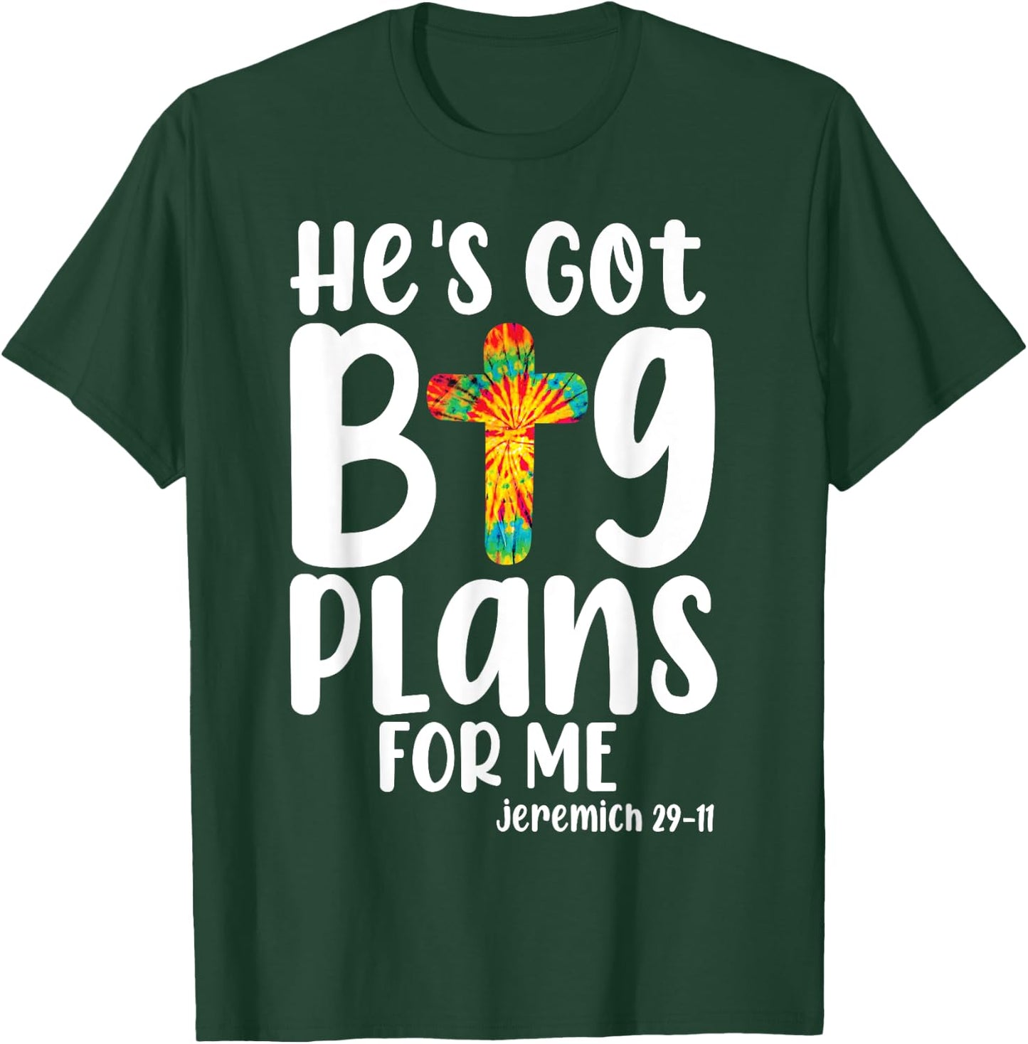 He's Got Big-Plans For Me Christian Bible Verse Kids Boys T-Shirt - T-Shirt | Forest