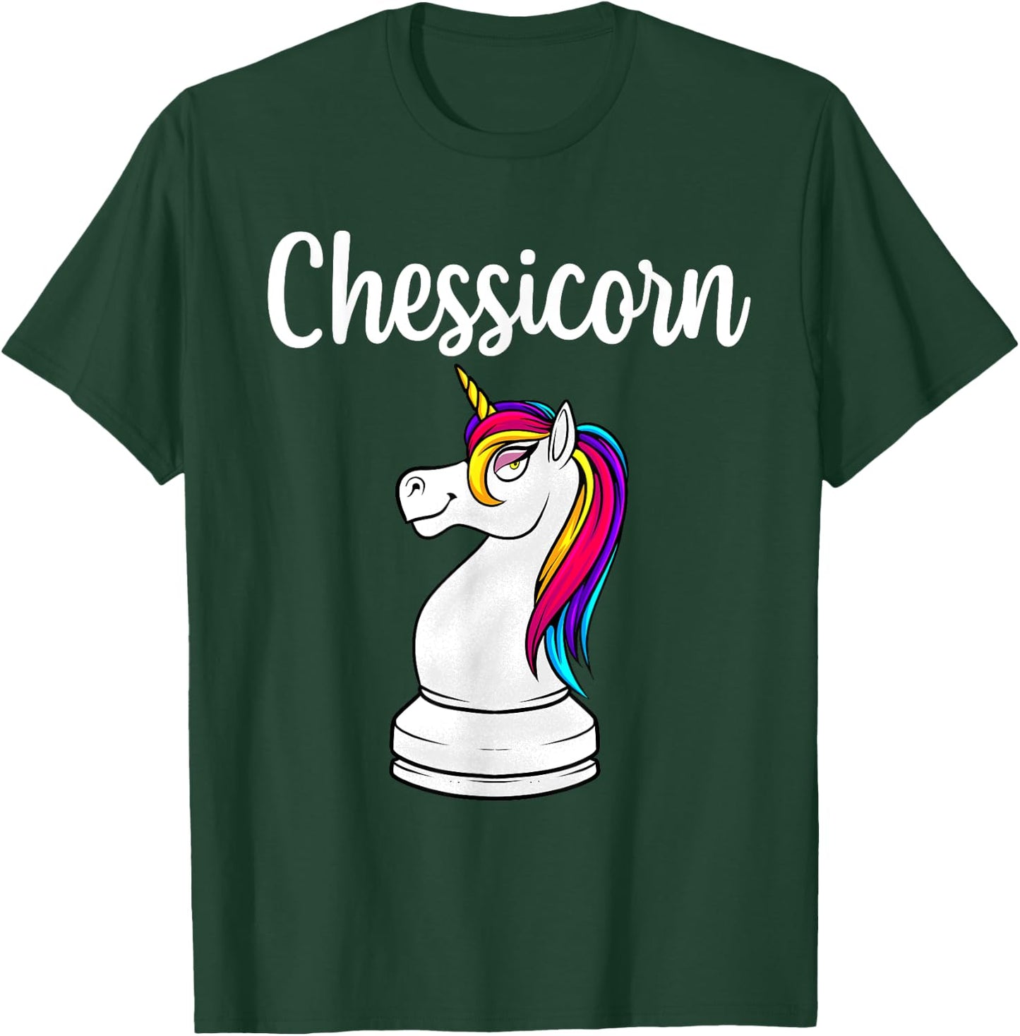 Cute Chess Art Boys Kids Chess Lover Chess Player T-Shirt - T-Shirt | Forest