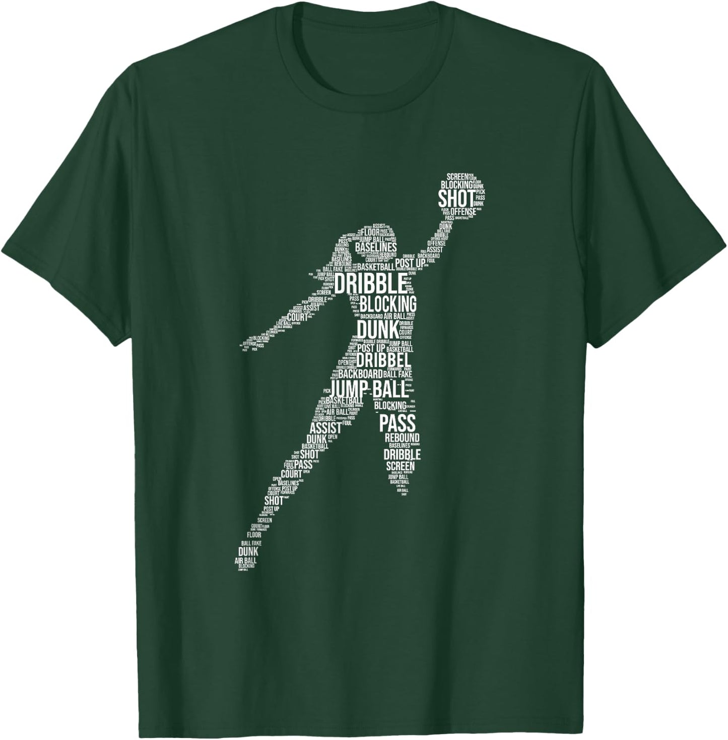Basketball Girl - Point Guard Ball Shooting Sports T-Shirt - T-Shirt | Forest