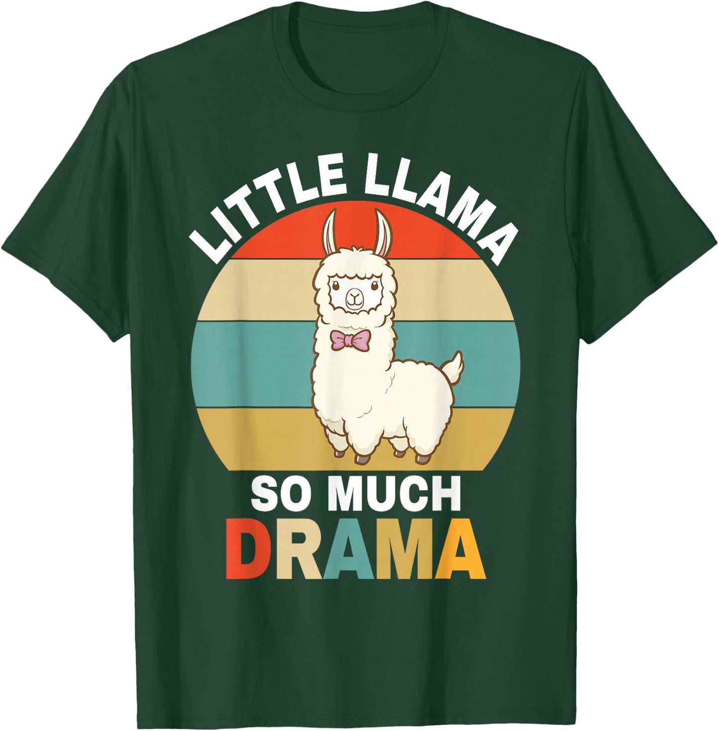 Llama Shirt Kids Boys Toddler Little Llama So Much Drama T-Shirt - T-Shirt | Forest
