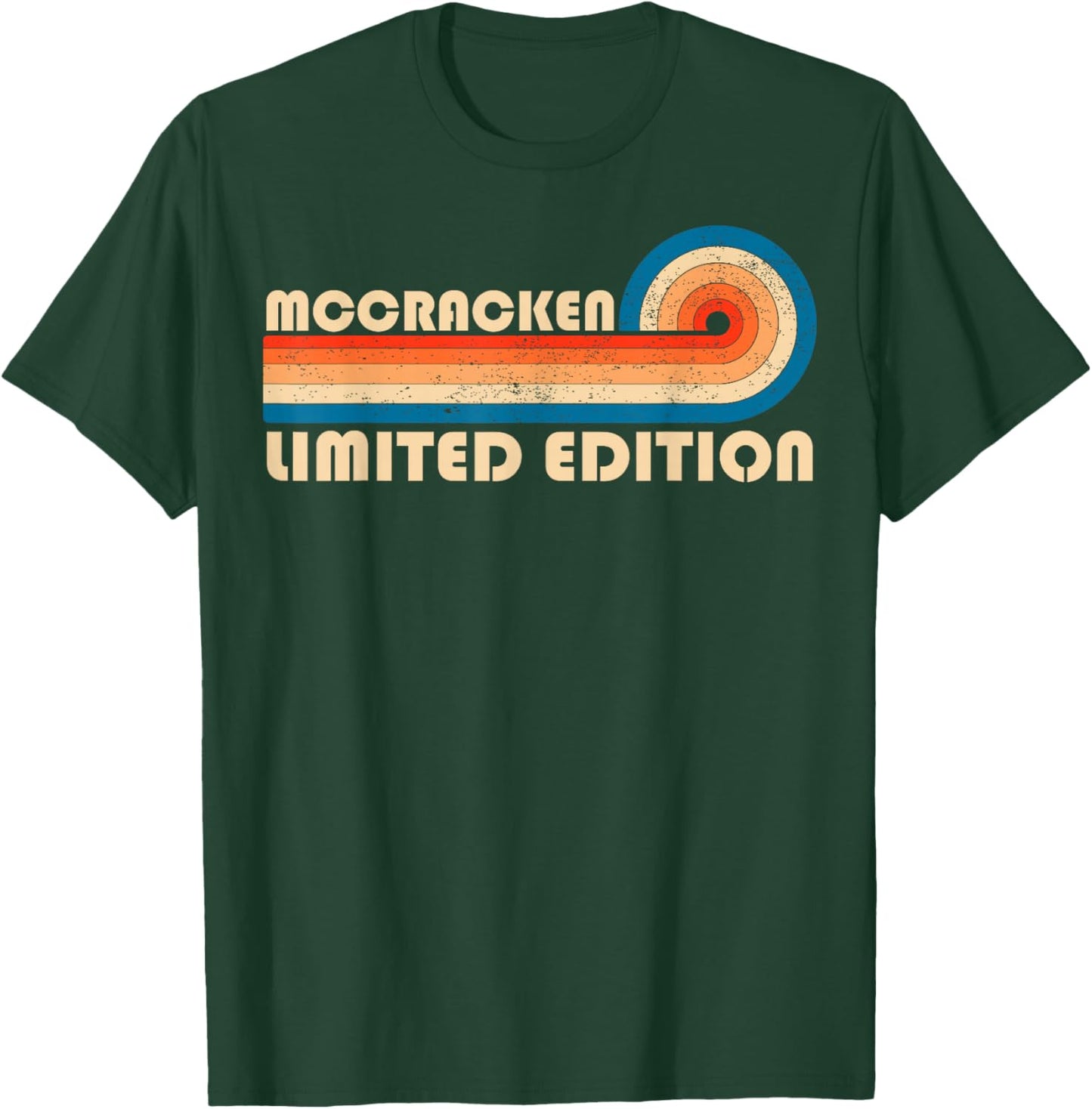 MCCRACKEN Retro 70s 80s Sunset Stripe T-Shirt - T-Shirt | Forest