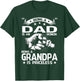 Being dad Is An Honor Being Grandpa Priceless Fathers Day T-Shirt - T-Shirt | Forest