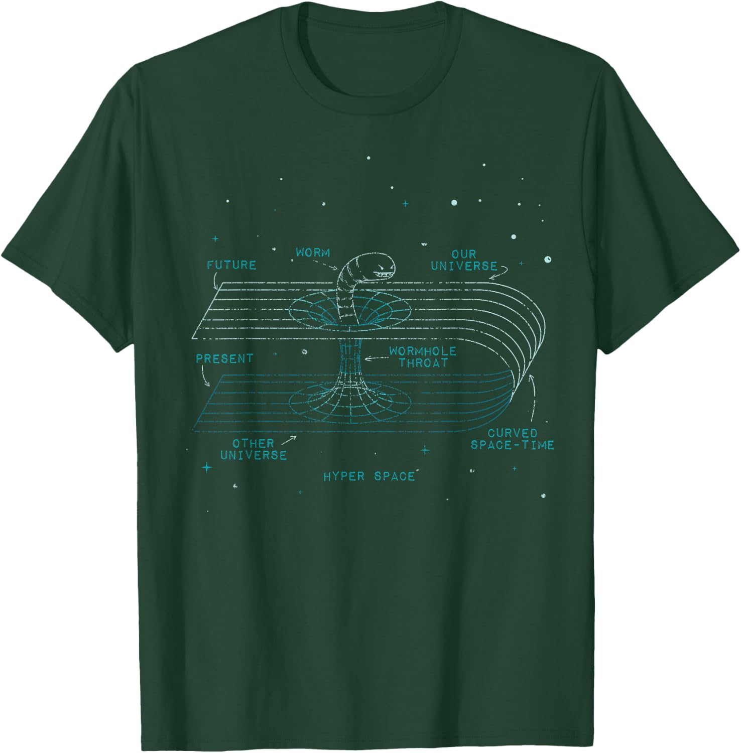 Physics Wormhole Time Travel Astrophysicists T-Shirt - T-Shirt | Forest