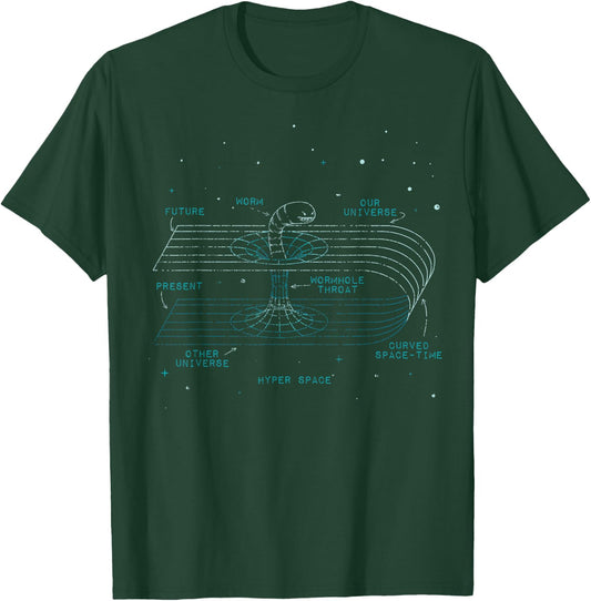 Physics Wormhole Time Travel Astrophysicists T-Shirt - T-Shirt | Forest
