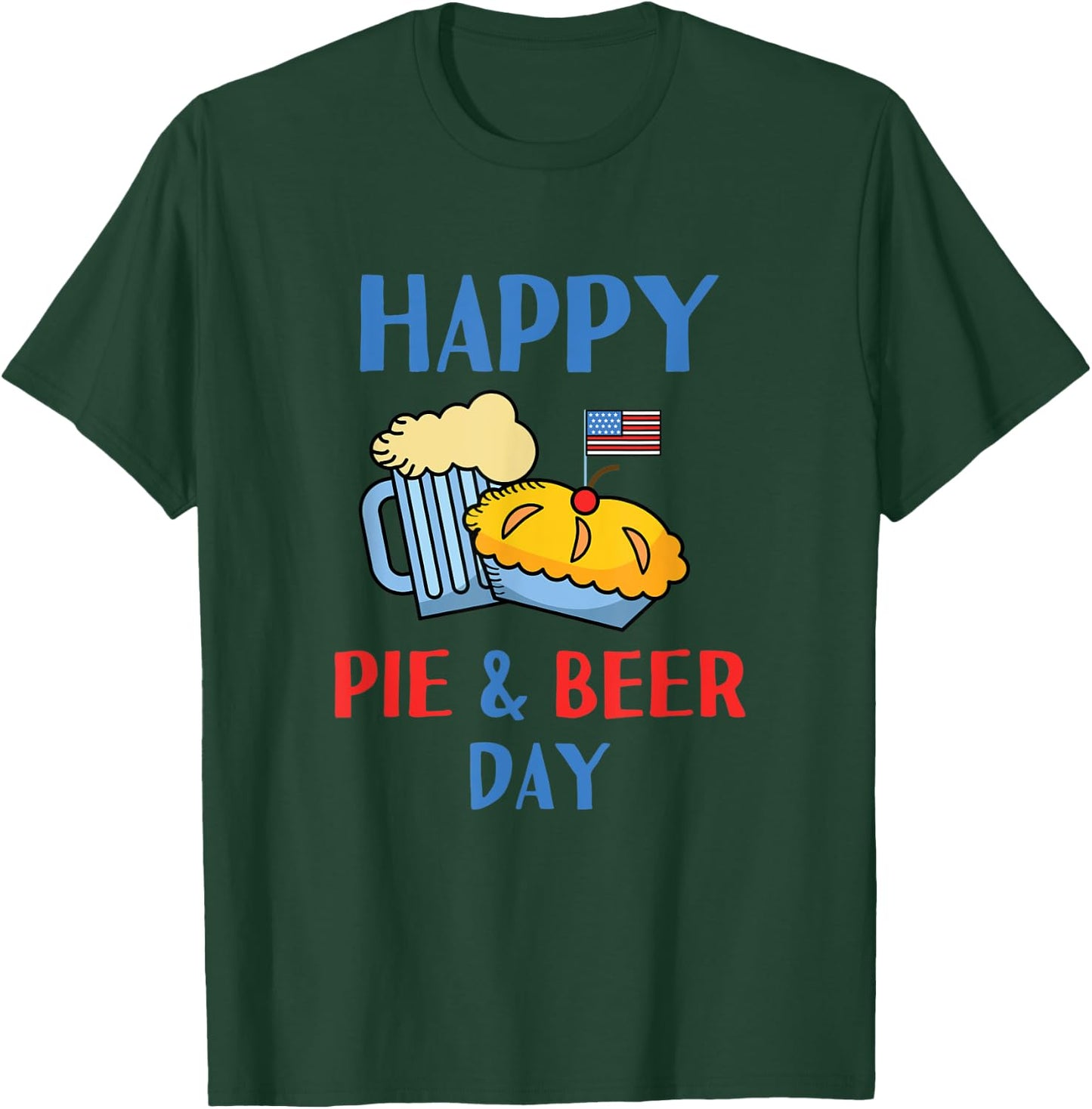 Pioneer Day Happy Pie and Beer Day Salt Lake City Utah Cute T-Shirt - T-Shirt | Forest