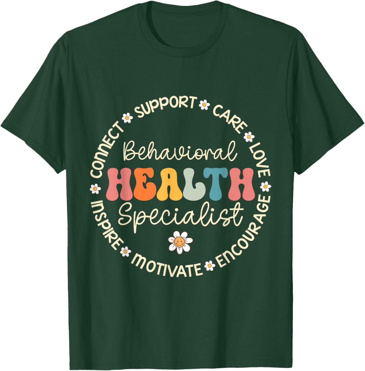 Behavioral Health Specialist Appreciation Week Back School T-Shirt - T-Shirt | Forest