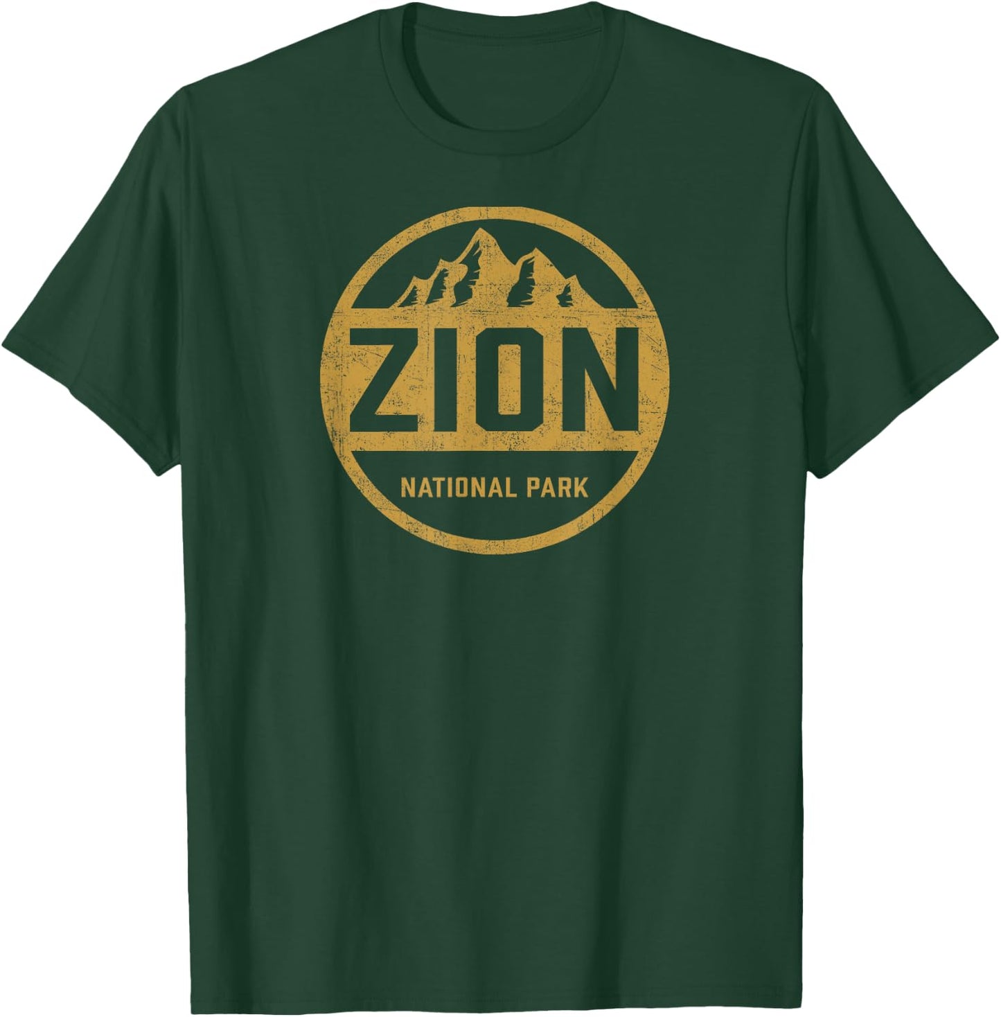 Retro Zion National Park Utah Mountain Women Men Kids Hiking T-Shirt - T-Shirt | Forest