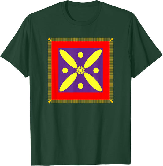 Derafsh Kaviani, lotus flower, Iranian history, flag, badge T-Shirt - T-Shirt | Forest