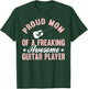 Guitar Player Electronic Rock Guitarist Acoustic Mom Mother T-Shirt - T-Shirt | Forest
