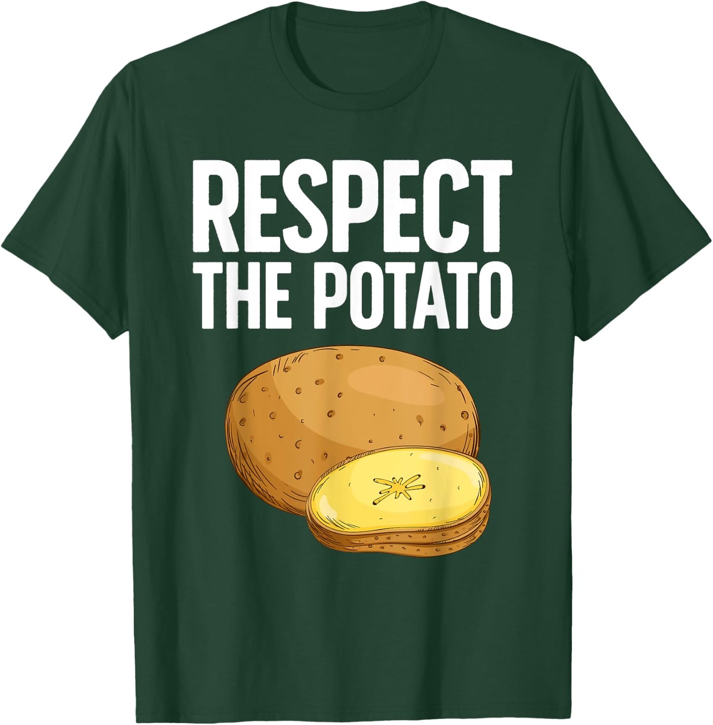Cool Potato Design Women Kids Vegetable Potato Lover T-Shirt - T-Shirt | Forest