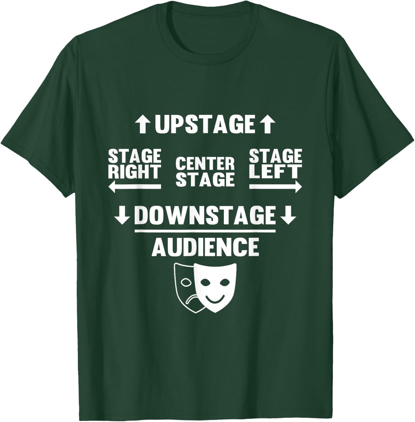 Stage Left Stage Right for Theater Lovers T-Shirt - T-Shirt | Forest