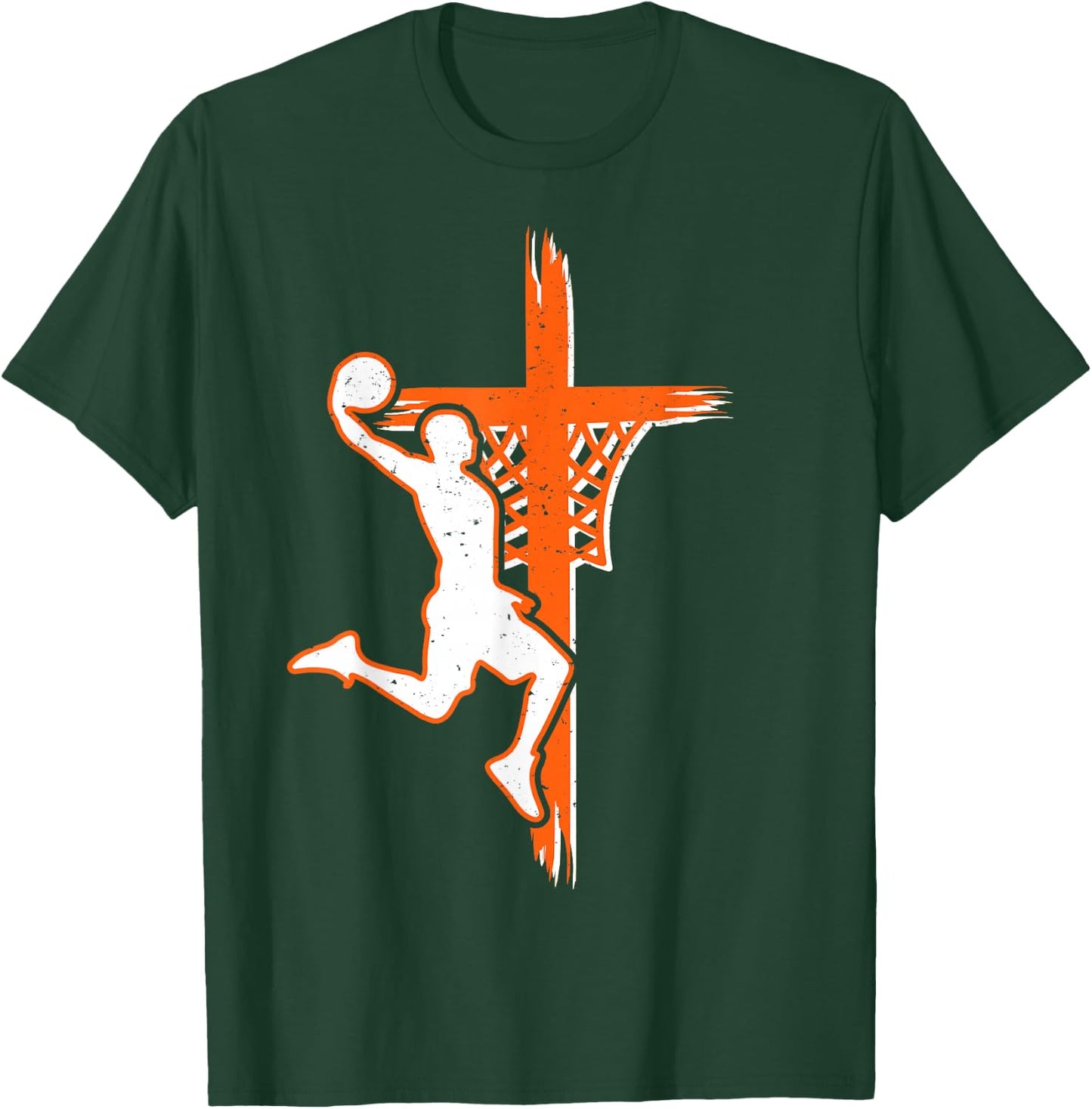 Christian basketball jesus christ basketball religious funny T-Shirt - T-Shirt | Forest