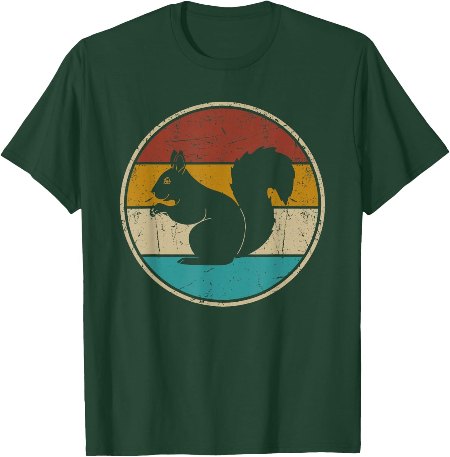 Squirrel Retro Vintage Men Women Kids Boys Girls Funny T-Shirt - T-Shirt | Forest
