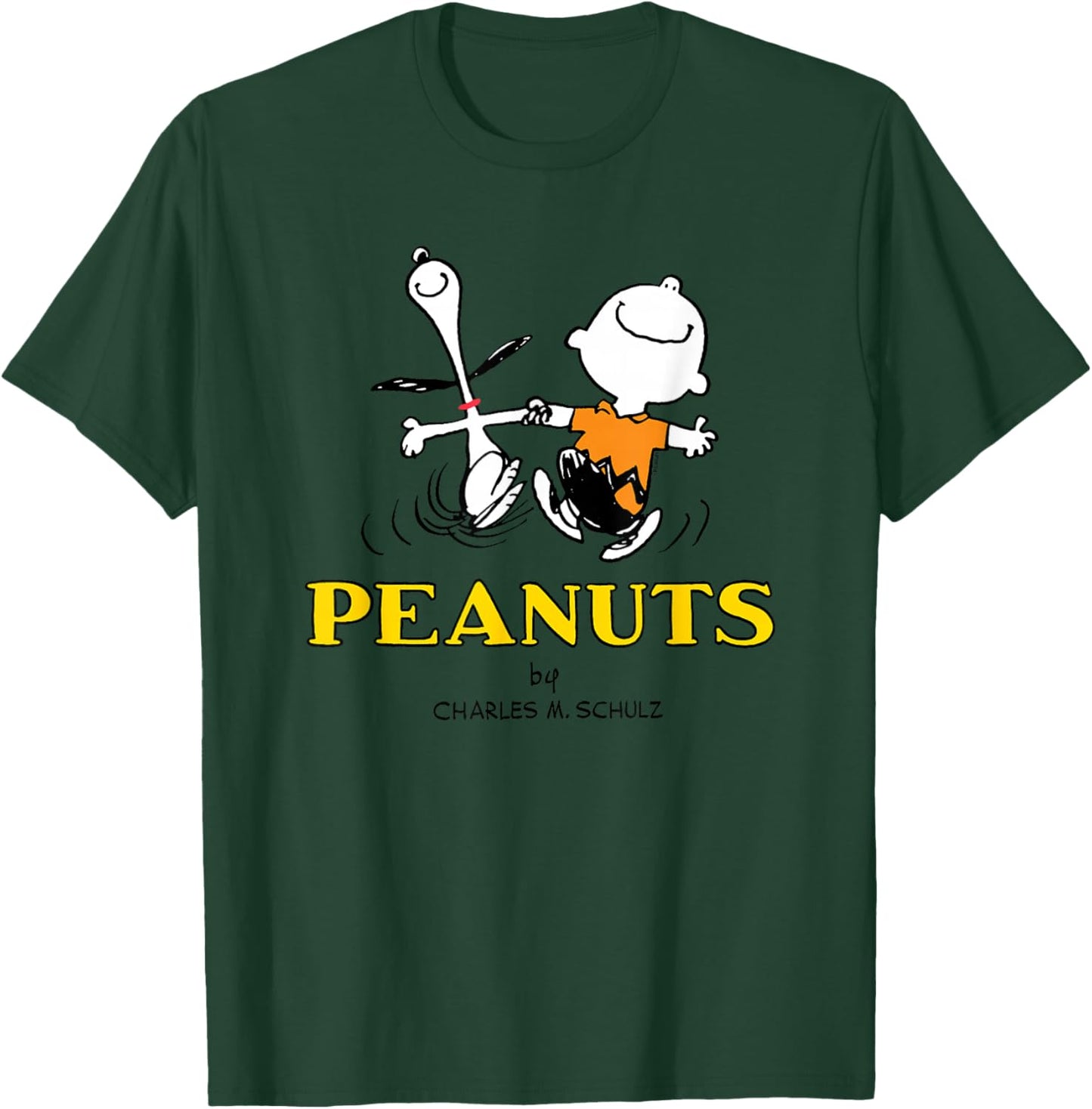 Peanuts - Charlie Snoopy Dancing T-Shirt - T-Shirt | Forest